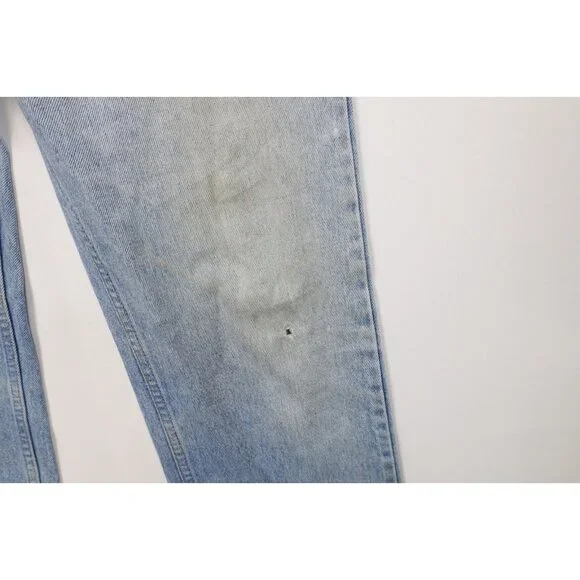 Vtg 80s Levis 509 Orange Tab Mens 32x30 Distressed Regular Straight Leg Jeans US